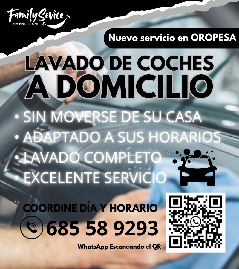 LAVADO DE COCHES A DOMICILIO (OROPESA) — imagen 1