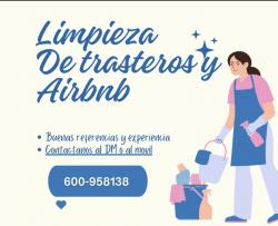 RC limpieza de trasteros,AirBnB,casas u oficinas