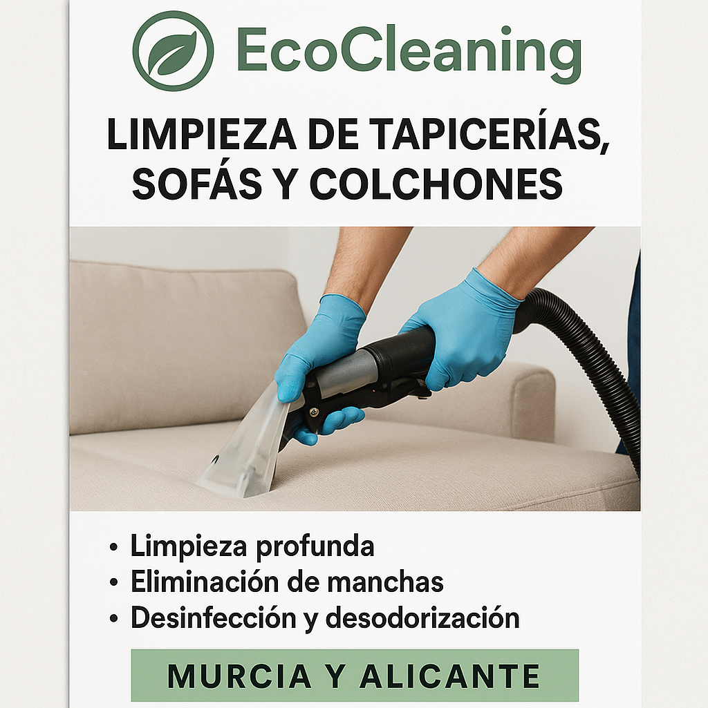LIMPIEZA DE TAPICERÍA, SOFÁS Y COLCHONES — imagen 1