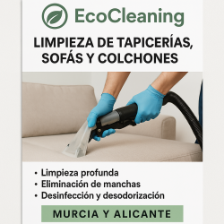 LIMPIEZA DE TAPICERÍA, SOFÁS Y COLCHONES
